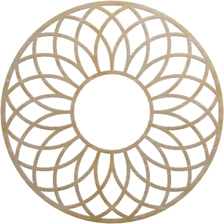 Ekena Millwork Cannes Wood Fretwork Pierced Ceiling Medallion, Hickory, 38"OD x 13"ID x 1/4"T CMWP38X38X0250CNHI